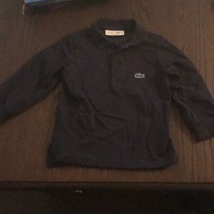 Lacoste for Jcrew boys blue long sleeve size 2